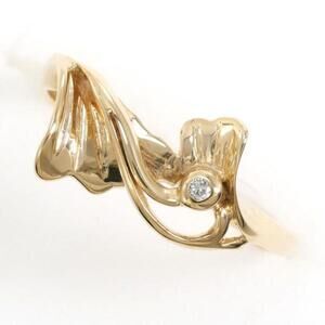 LuxUness K9 Yellow Gold Diamond Ring Metal Ring